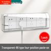 Cubierta de Enchufe Adhesiva Impermeable Tipo 86 para Baño - Caja Anti-Golpes con Protección Infantil