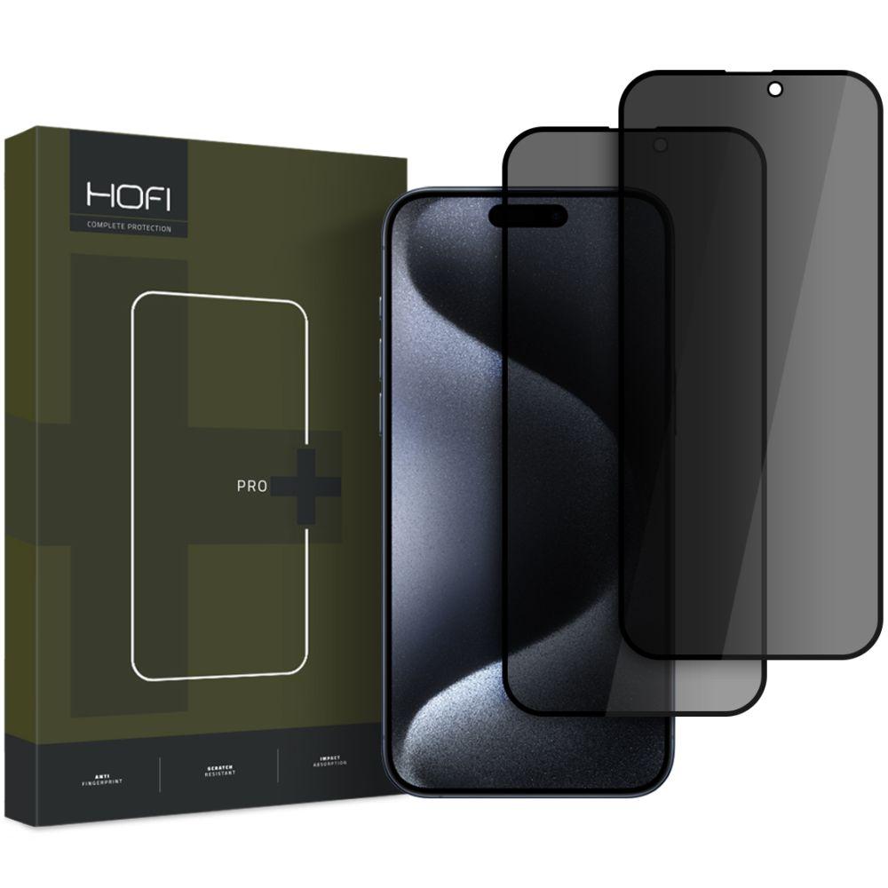Szkło Prywatyzujące Hofi Anti Spy Glass Pro+ 2-Pack Iphone 16 Privacy