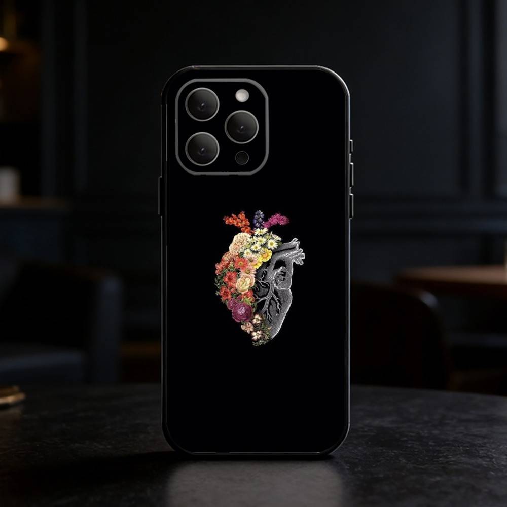 Anatomy Skeleton Phone Case For iPhone 17,16,15,14,13,12,11 Plus,Pro Max,SE4Soft Silicone Black Cover