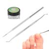 3pcs Professional Ingrown Toenail Correction Tools Nail Pad Ingrown Toenail Lifter Double End File Kit