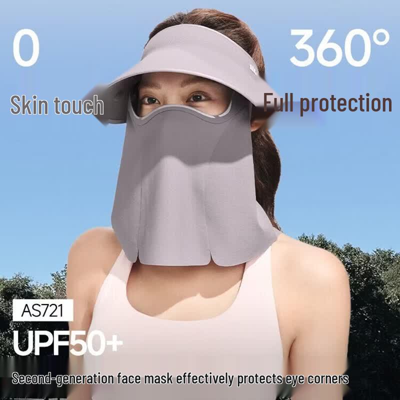 Jiaoxia AS721 UV Protection Visor Hat with Detachable Face Mask