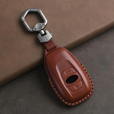Genuine Leather Protector for Subaru Brz Xv Sv Forester Legacy Outback Crosstrek Impreza Wrx Key Case Cover Fob