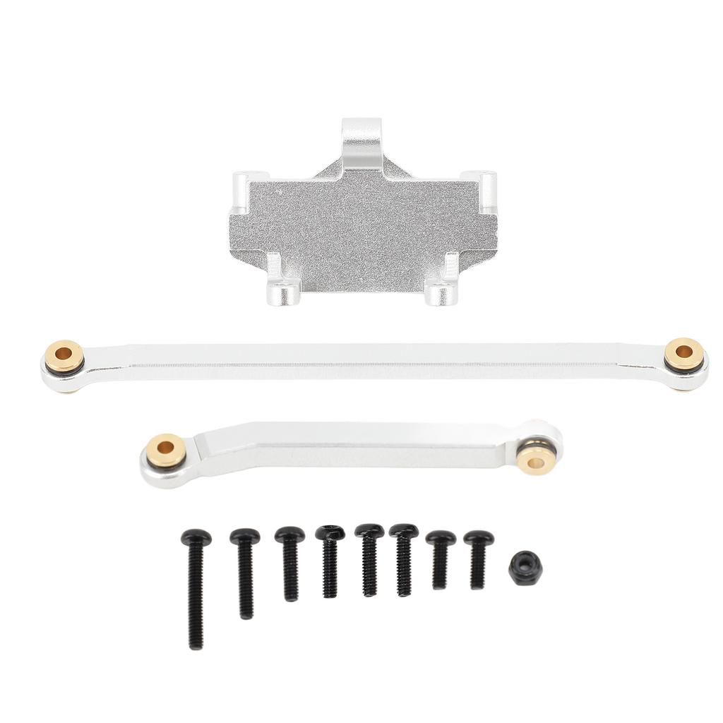 Servo Mount Steering Links Set Aluminum Alloy RC Car Steering Servo Mount Upgrade Parts for HOBBYPLU