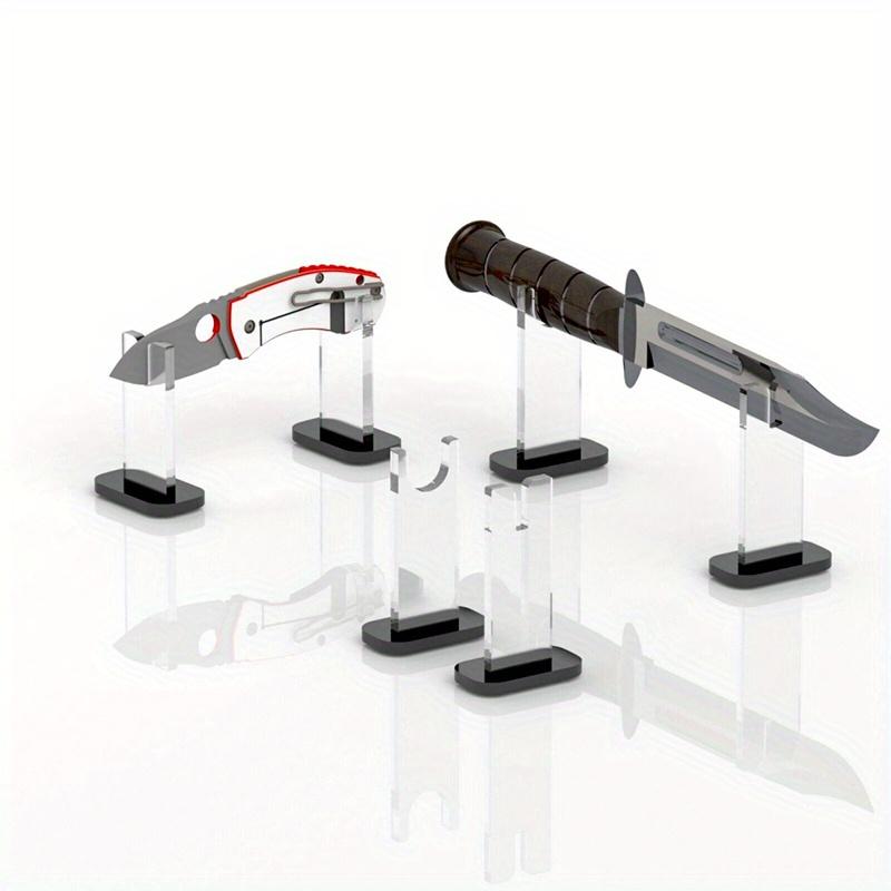 1Set  Acrylic Display Stand Knives Holder Cutter Display Holder Collection Rack Transparent
