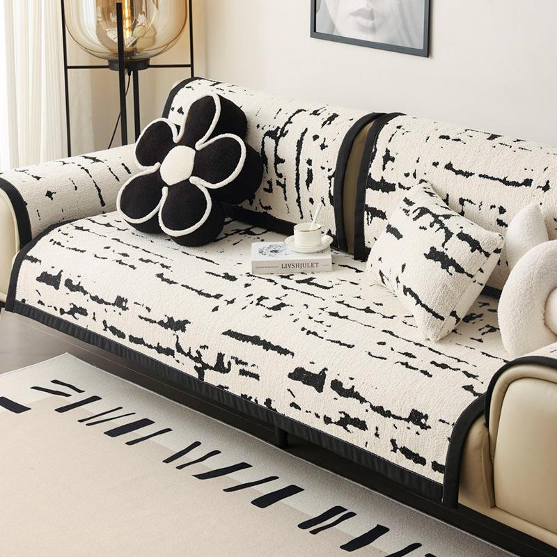 Nordic High-Grade Sofa Cushion Non-Slip Dustproof Backrest Towel European Entry Lux Sofa Cover Cloth