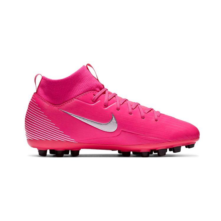 Nike Mercurial Superfly 7 Academy KM AG Comfortable Anti-Slip Durable Mid-Top Kids Football Shoes Kids Football Shoes Pink DB5610-611