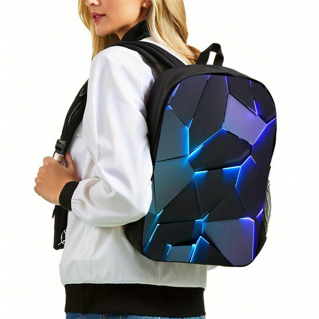 Zaino in Tessuto Oxford ad Alta Capacità con Scomparto per Laptop, Astuccio Integrato e Portapranzo - Leggero Zaino Scolastico