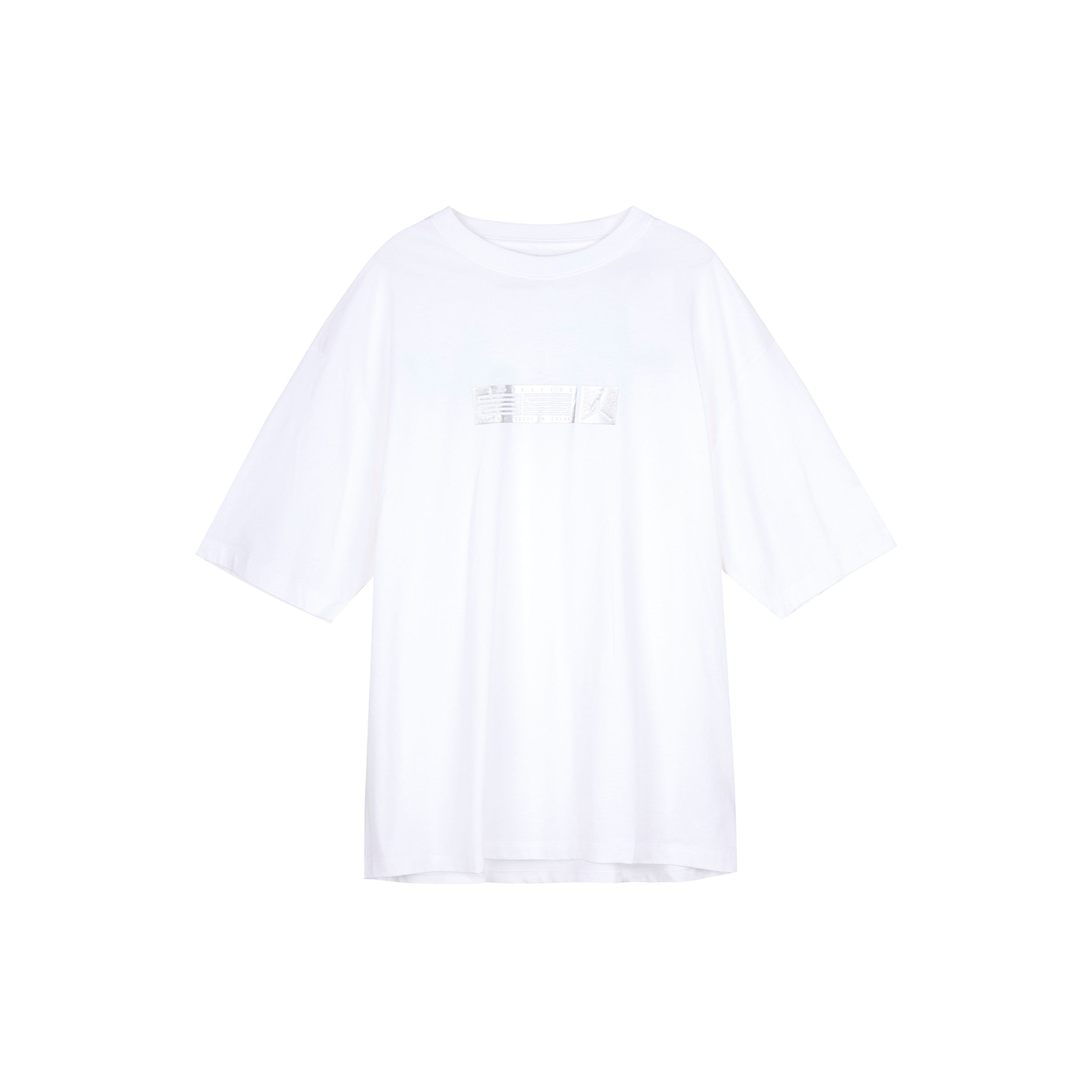 

Jordan однотонная футболка с круглым вырезом и логотипом бренда с короткими рукавами, мужские топы, белые DX4251-100 XXL