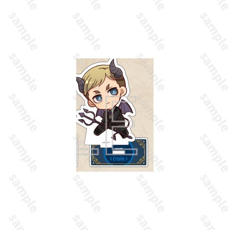 Attack On Titan Figure Game Peripherals Princess Cafe Angel And Devil Cute Version Acrylic Stands Collectible Ornaments Boy Toy