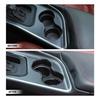 Front Gear Cup Holder Frame Trim Ring For Dodge Challenger 2015+ Carbon Fiber