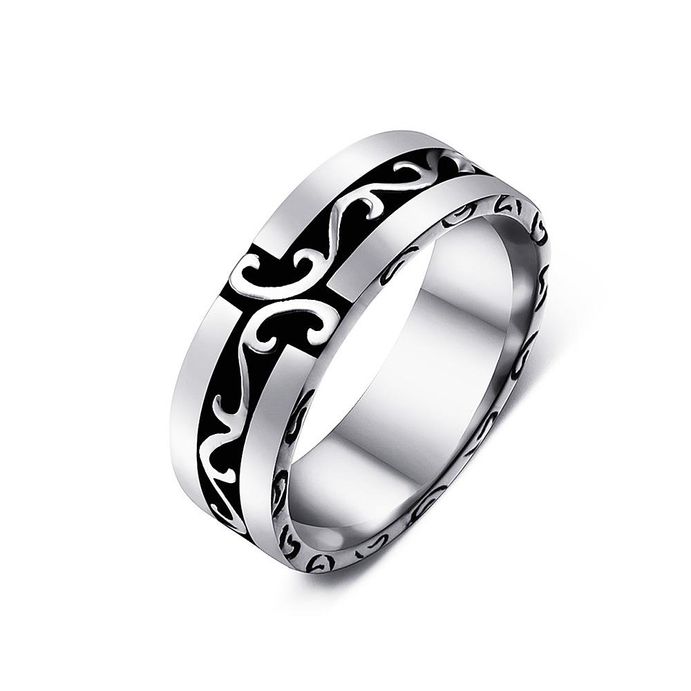Fashion Simple 316L Stainless Steel Link Chain Rings For Men Women Punk Hip Hop Personality Retro Ring Party Biker Jewelry Gifts