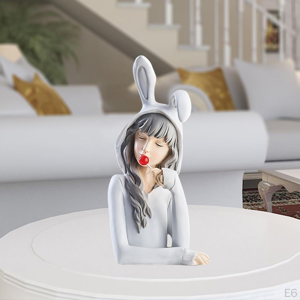 Elegant Resin Figurine Sculpture for Home Decor