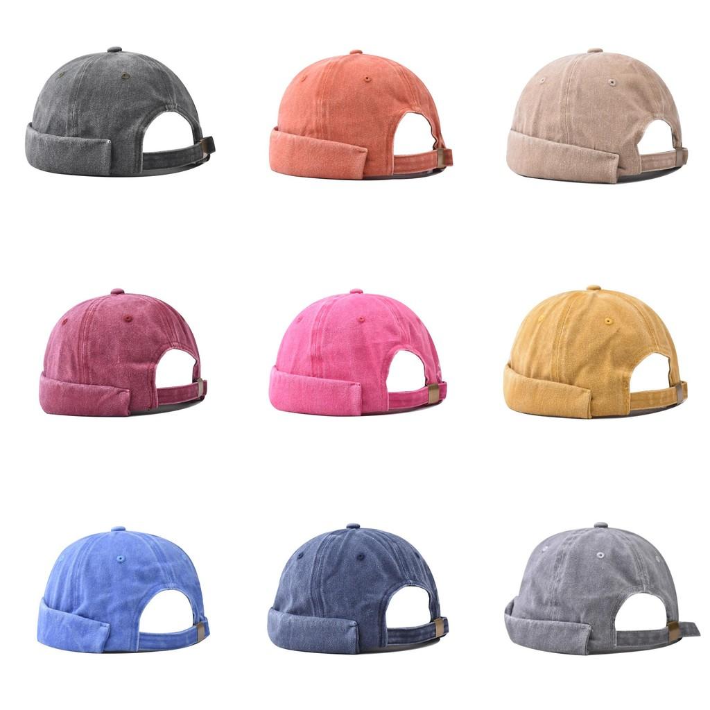 Waterwashed Denim Cap Men Street Style Unstructured Sun Protection Sunshade Summer