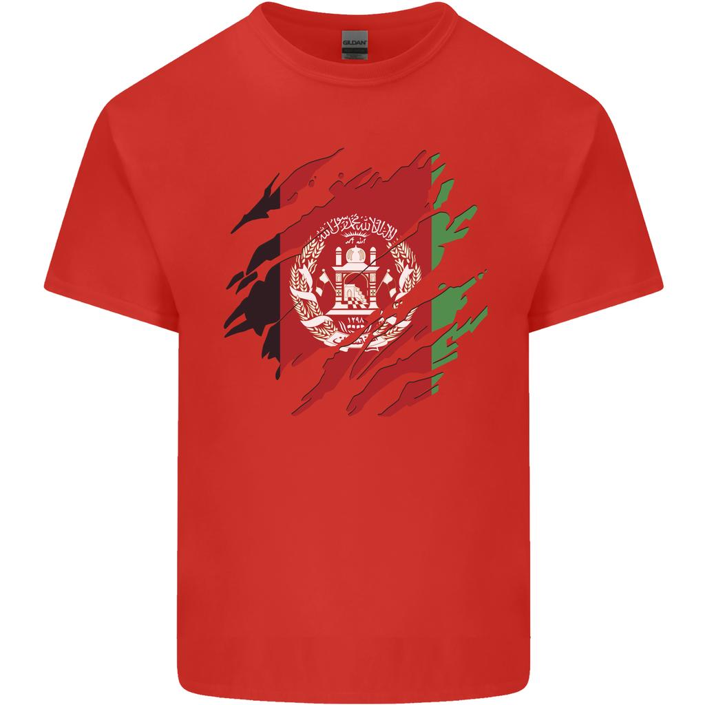 Torn Afghanistan Flag Afghan Day Football Unisexs Light Cotton TShirt