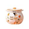 Ceramic Chili Oil Can with Spoon - High Temp Resistant, Creative Design for Luck & Prosperity in the Kitchen
