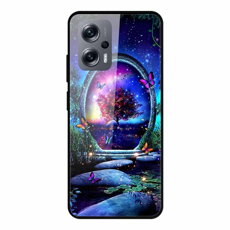 For Poco X4 GT Case Shockproof Tempered Glass Hard Back Cover For Xiaomi Poco X4 GT 5G Soft Bumper Coque PocoX4 GT X4GT Case