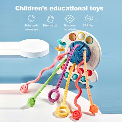 Baby Oktopus Ziehtier Kleinkinder Jungen Mädchen Pädagogisches Lernaktivität Feinmotorik Greiffähigkeiten Oktopusform Fidget Sensorisches Spielzeug