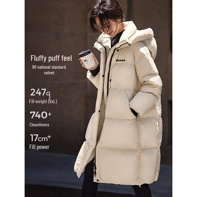 Mo Han Yi Mei Women's Hooded Duck Down Jacket