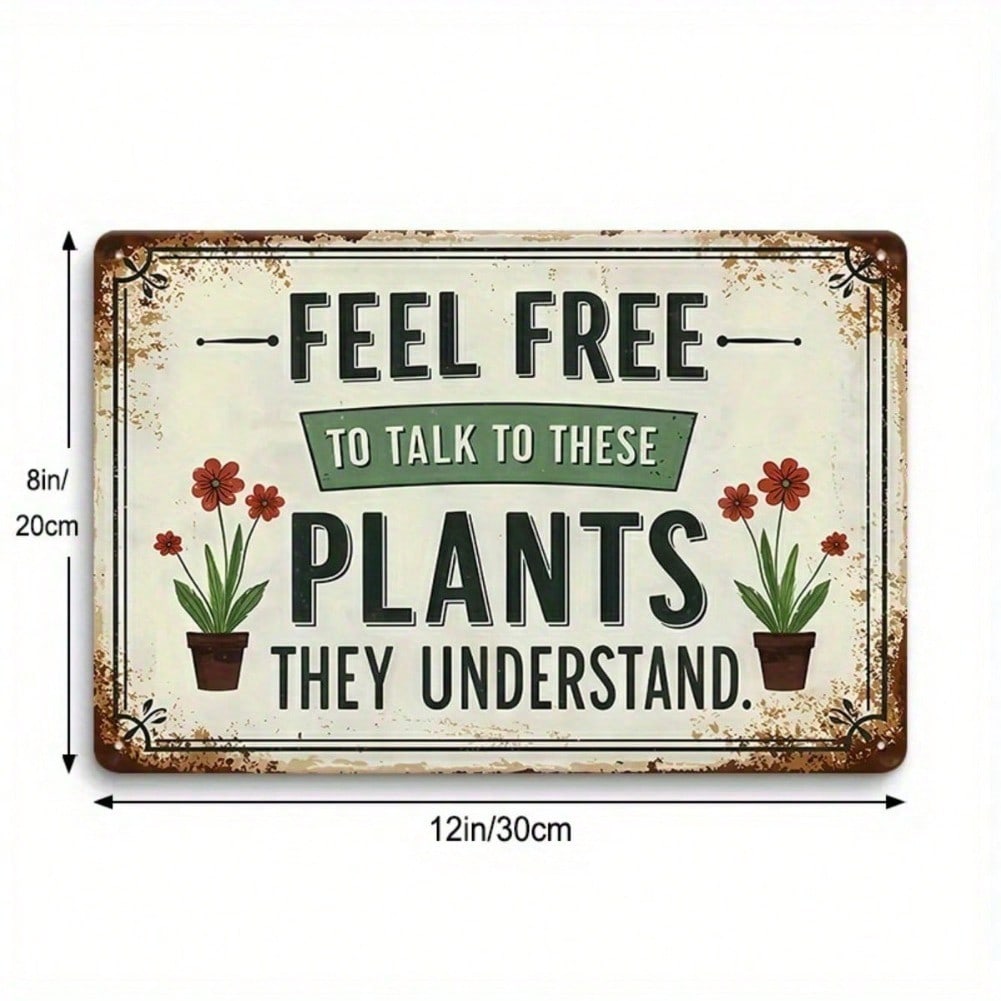 

Vintage Floral Tin Metal Wall Sign 20x30cm Garden Decor Gift Home Art 20x30 разноцветный