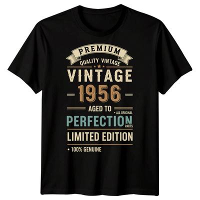 Vintage 1956 Original Parts 70th Birthday Mens T Shirt Gift Seventy Years