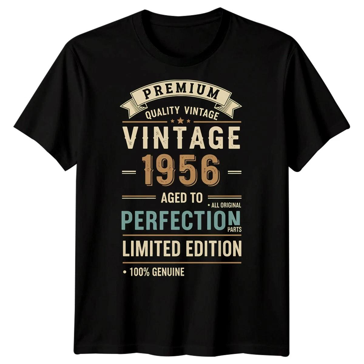 Vintage 1956 Original Parts 70th Birthday Mens T shirt Gift Seventy Years 4XL