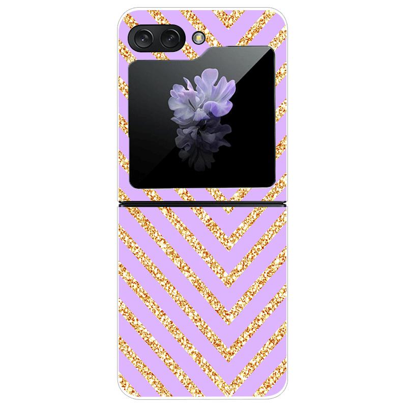 Transparent Case For Samsung Z Flip7 5G Fashion Printing Hard PC Clear Phone Cover For Galaxy Z Flip 7 Protective Fundas Shells