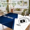 Crystal Velvet Square Rug Custom NameHamburger SV Pattern Non Slip Home Floor Decor Rug
