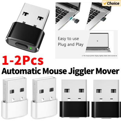 Agitateur de souris USB Moteur de souris indétectable avec mode séparé et boutons ON/OFF Prend en charge le mouvement de souris simulé multi-pistes