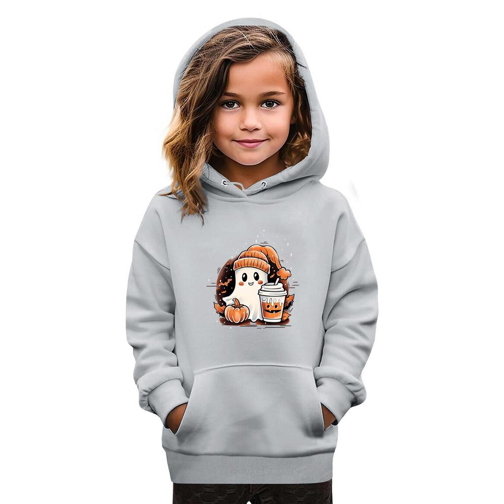 Sweatshirts For Teen Girls Hoodies Long Sleeve Drawstring Pullover Cute Oversized Hoodie Halloween Day