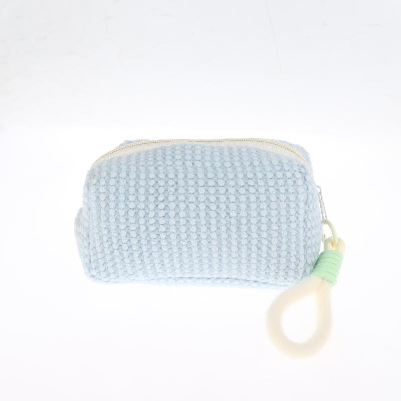 Sweet And Girly Candy Color Plush Large Capacity Makeup Bag, Toiletry Bag, Travel Portable Handbag Plush Makeup Bag