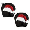 Interior Protection for SUVs 2Pcs Santa Car Headrest Covers, Christmas Printed Pillow Cases, Universal Fit Soft Polyester Auto Guards Most Vehicles,