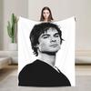 Vampire Diaries Damon Klaus  Blanket Quality Super Soft  Throw Blanket Winter Picnic Couch Chair Sofa Bed Funny Bedspread