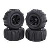   RC Car Tires, 4PCS Rubber Tire Set Crawler Wheel Tire Compatible with 1Celsius14 1Celsius16 Scale RC Cars Replacement for   MJX HBX  