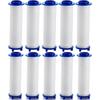 10 Pcs Ion Drops Shower Head Filters, Showerhead Filters, PP Cotton Replacement Cartridge, Suitable for Various Specifications of Shower Heads