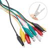 10Pcs Double-ended Alligator Clips Insulated Stamping Crocodile Clips Welding Mixed Colors Test Leads Alligator Clip
