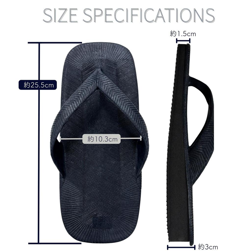 Edoten Shigi 603 Zori Injection Sponge Fitted Size 26cm Men's Sandals, Upper, Sole, Sandals, Gunmetal,