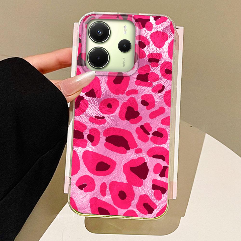 Retro Gradient purple Leopard Phone Case for Xiaomi Redmi Note 14 13 12 11 11S 10 10S Pro 9C 13C 14C A5 A3 A4 A3X 9C A1 A2 Cover