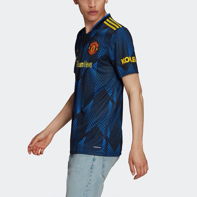 adidas Manchester United Soccer Jerseys Men's Blue Moderate GM4616
