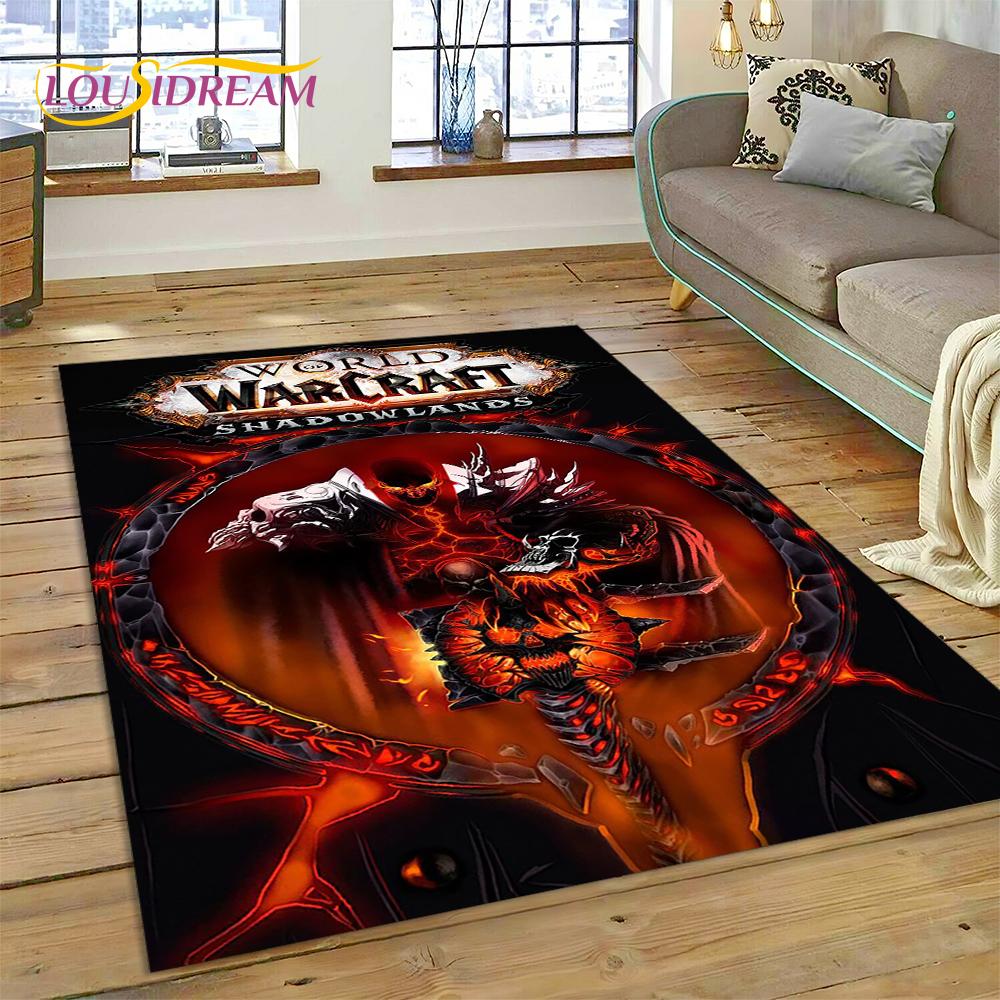 WOW, World of Warcraft  Demon Hunter, Lich King Game Rug Carpet for Living Room Bedroom Home Decor,Non-slip Decoration for Sofa