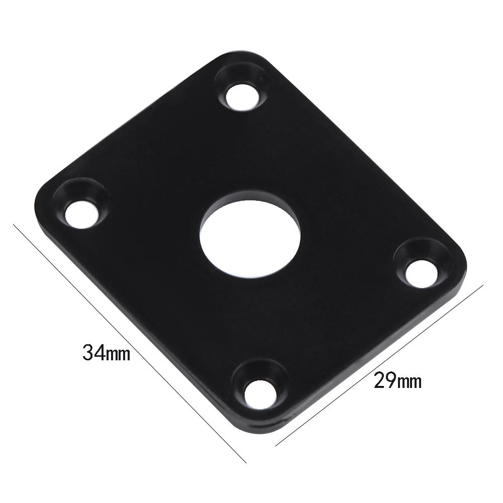 2pcs Guitar Output Jack Socket Square Plastic Plates for LP Guitar Bass