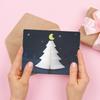 Cute Santa Claus Greeting Card 3D Pop Up Cards Xmas Party Gift Card creative three-dimensional New Year Party Decorations