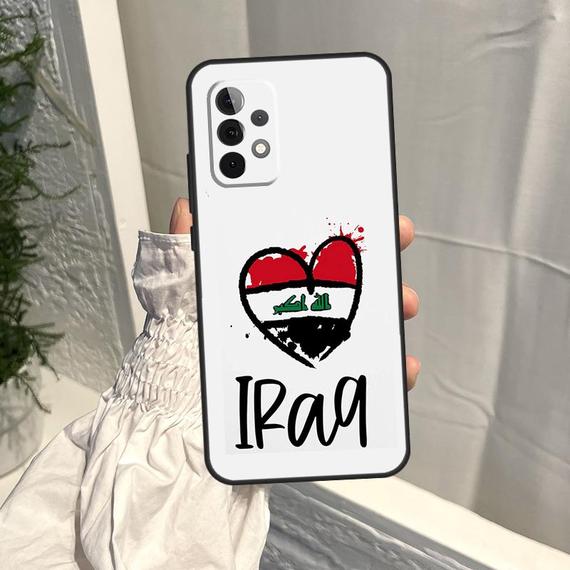 Iraqi Iraq Flag Case For Samsung Galaxy A52S A06 A16 A26 A36 A56 A55 A35 A15 A53 A32 A33 A13 A14 A34 A54 A17