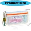 Clear Pencil Case Large Capacity Pen Bag Double Layered Pen Organizers Travel Makeup Pouches for Student Women Adult
