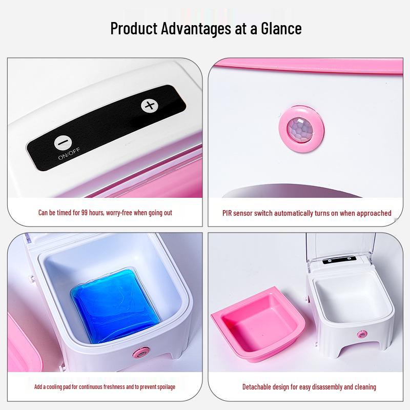 Automatic Pet Feeder with Timer and Dustproof Lid
