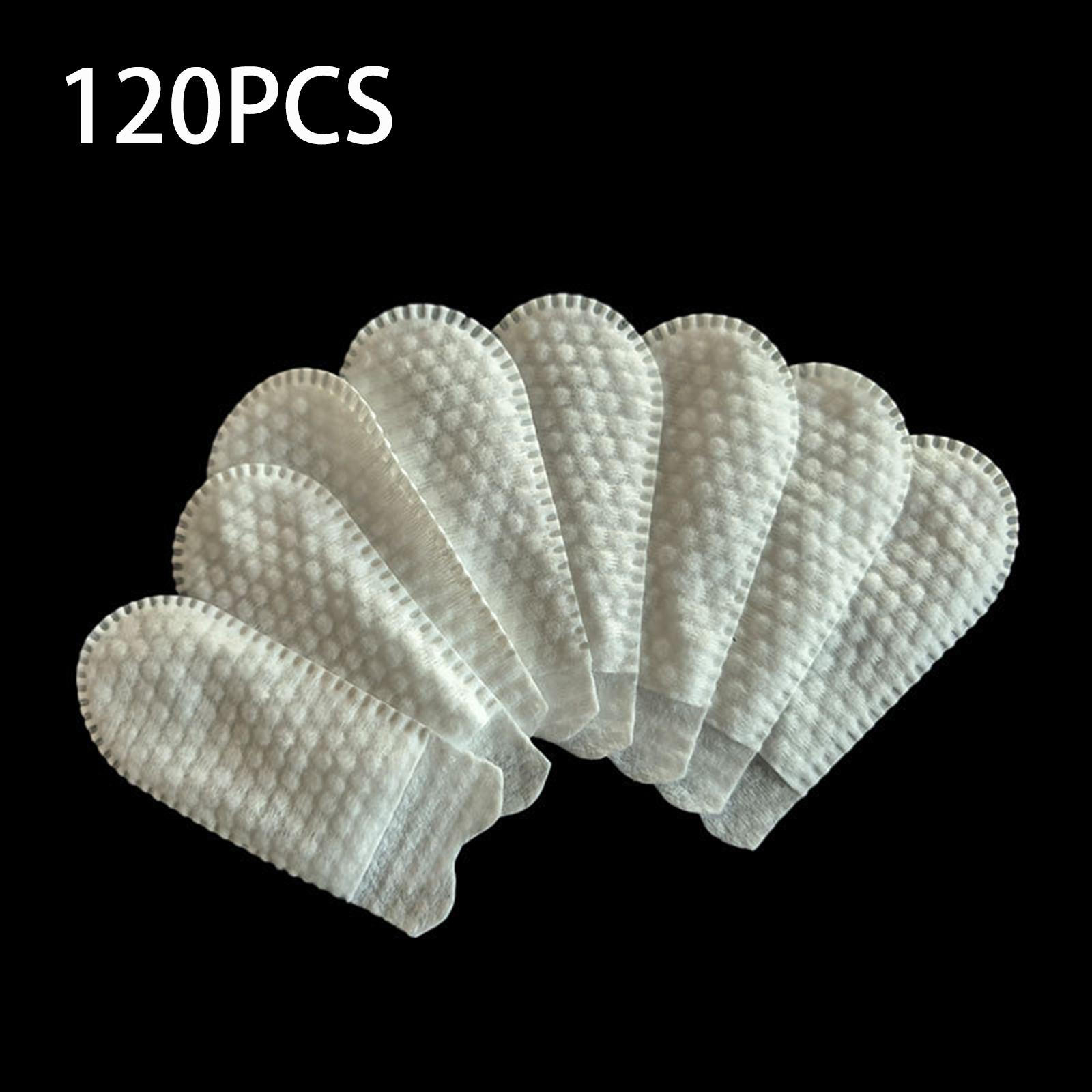

U Shaped Pocket Cottons Pad Non Woven Accessory Makeup Removal Breathable Professional White