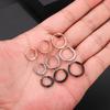 1 Pairs Crystal CZs Nose Ring Clicker Earing Piercings Sparkly Rosegold Steel Nariz Piercing Ear Cartilage Tragus Goth Jewelry