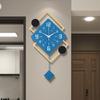 Wall Clock Living Room Light Luxury Creative Fashion Quartz Clock Modern Art Wall Hanging Non Punching Home Clock