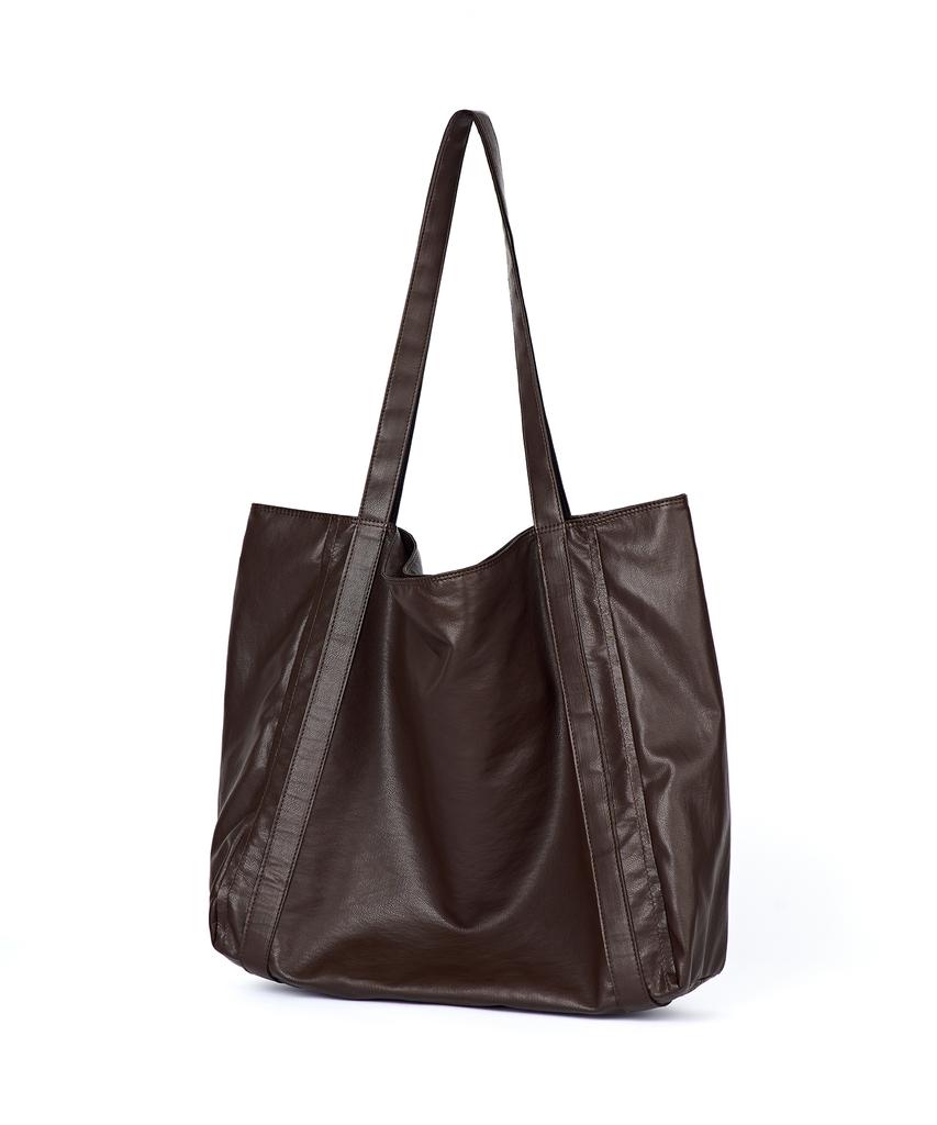 Haharchive [With Stalkers] 2-Way Four Leather Shoulder Bag (Brown)