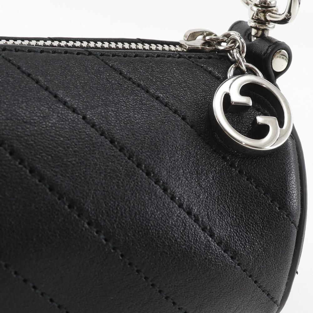 GUCCI Blondie Mini Shoulder Shoulder Bag 760170 black leather Women Used