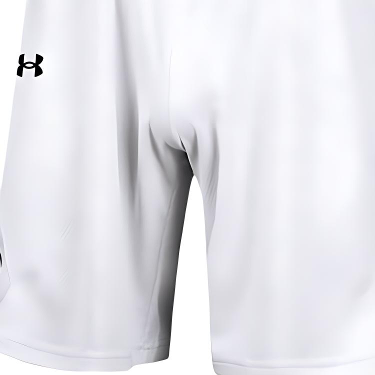 Under Armour Logo Print Basketball Knit Shorts Men Shorts White 22500202-100